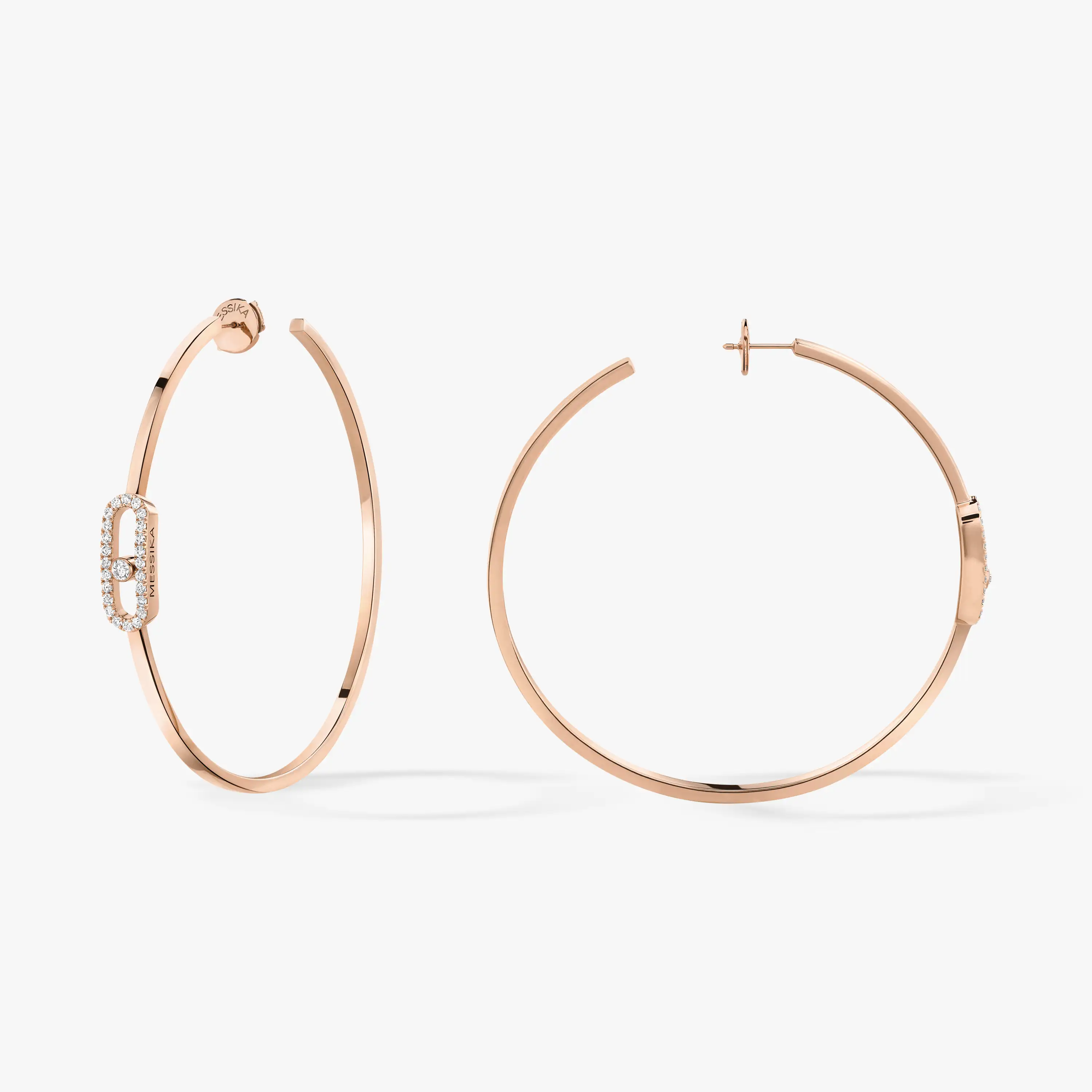 MOVE UNO circle earrings large size 2 colors available
